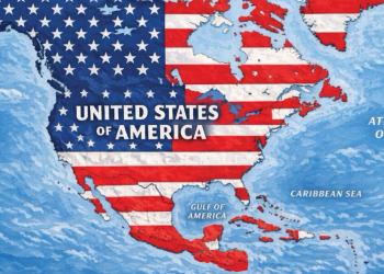 Trump publica un mapa en el que la bandera de EE.UU. cubre México, el Caribe y Canadá