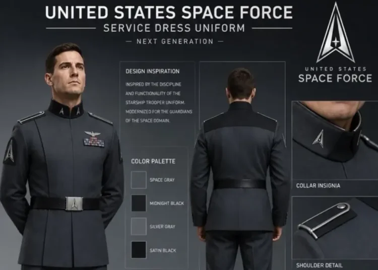 Trump propone para la Fuerza Espacial un uniforme inspirado en una sátira del fascismo