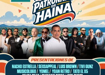 Haina se viste de fiesta: Anuncian cartelera oficial de las Patronales con grandes estrellas de la música