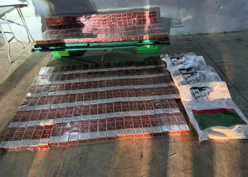 Policía ocupa 55,600 cigarrillos durante operativo preventivo en Capotillo