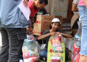 Cáritas Dominicana moviliza RD$14 millones y 15 contenedores de ayuda para los afectados del terremotos en Venezuela