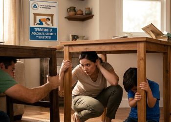 ¿Qué hacer durante un terremoto? COE llama a agacharse, cubrirse y sujetarse