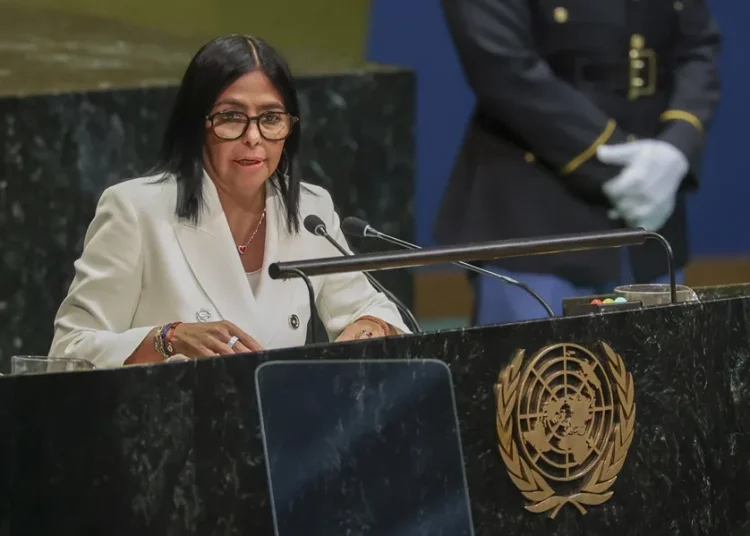 Delcy Rodríguez dice en la ONU que en Venezuela habrá elecciones