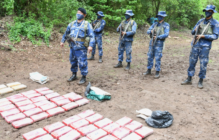 El Ejército de Nicaragua decomisó 1.381 kilos de drogas en el último año