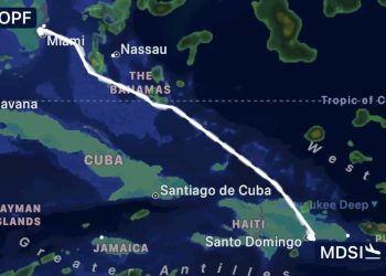 Vuelo vinculado a operaciones de ICE aterriza en la Base Aérea de San Isidro