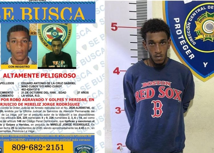 Tras asedio policial decide entregarse un hombre acusado de robo agravado en La Vega