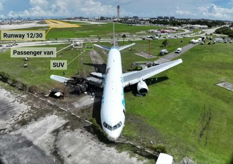 Avión de Amazon Air que mató a cinco cubanos en Miami viajaba a 327 km/h antes del choque, según un informe
